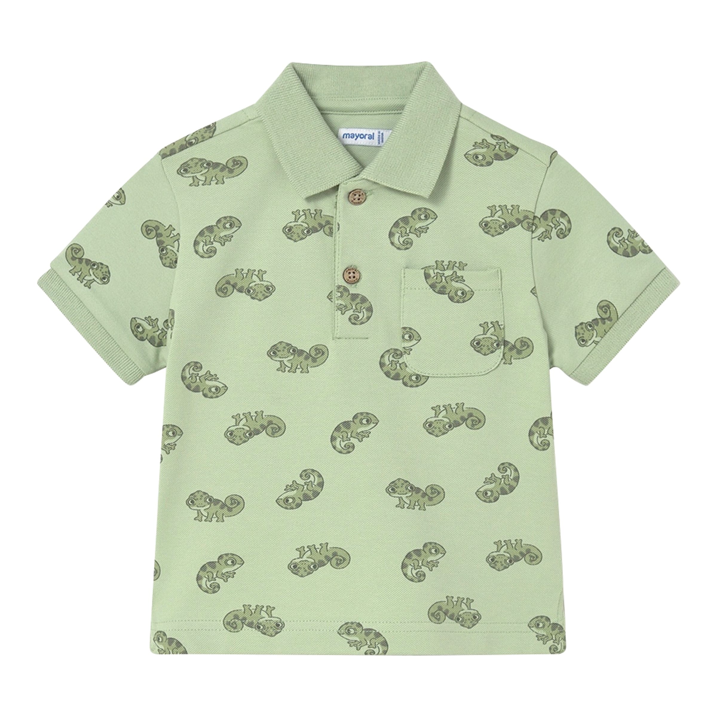Mayoral Polo-T-Shirt Chamäleon Piqué