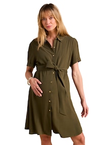 Kurzes Blusenkleid für Schwangerschaft und Stillzeit