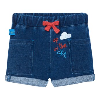 2-tlg. Set T-Shirt und Jeans-Shorts Heißluftballons