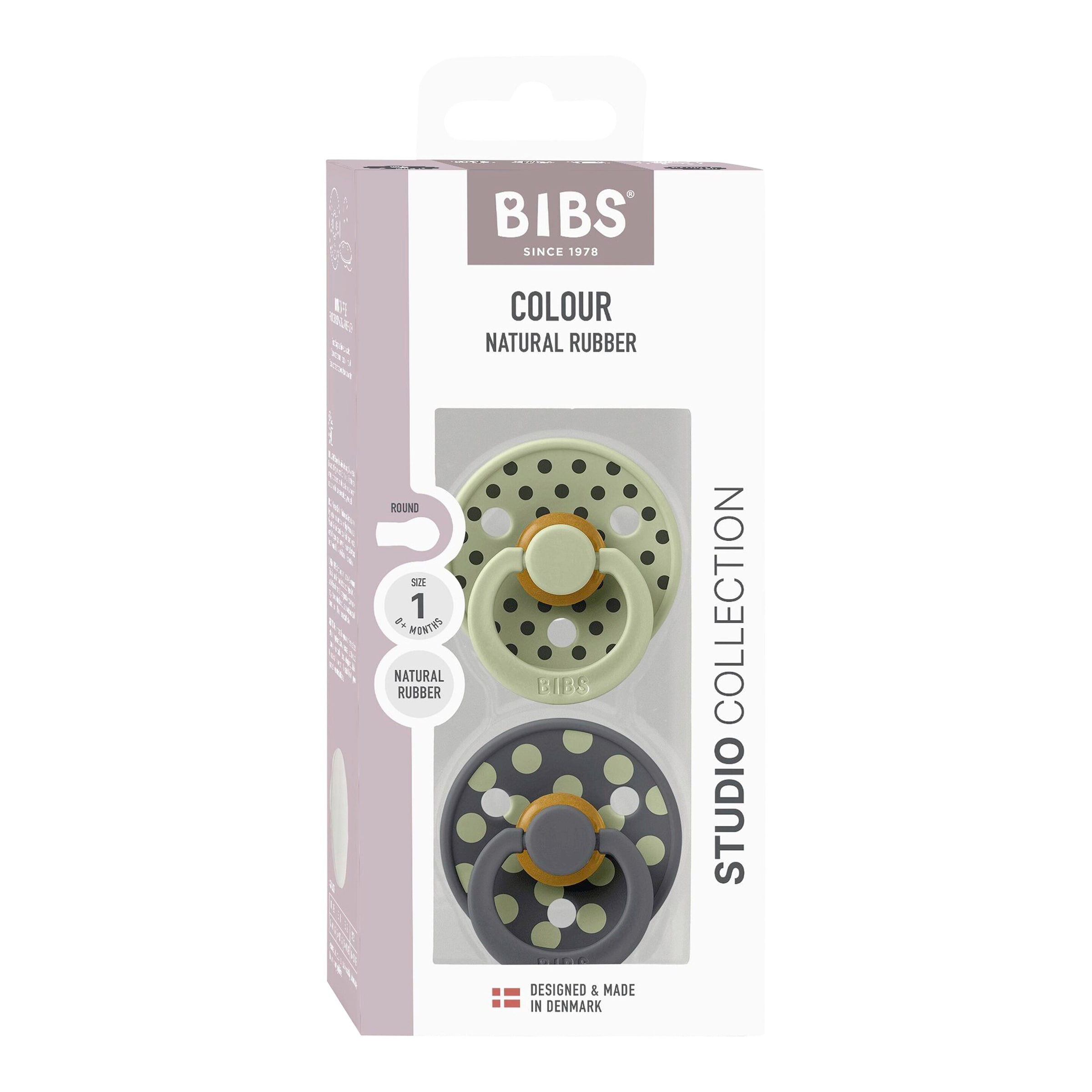 2er-Pack Polka Collection Schnuller Latex, 0-6M