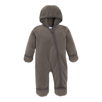Fleece-Overall mit Kapuze