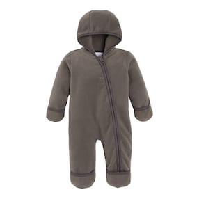 Fleece-Overall mit Kapuze