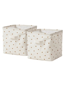 2er-Pack Kinderzimmer Aufbewahrungsboxen