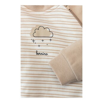 Schlafoverall mit Zipper Wolke