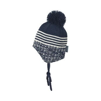 Wintermütze Strick Bommel