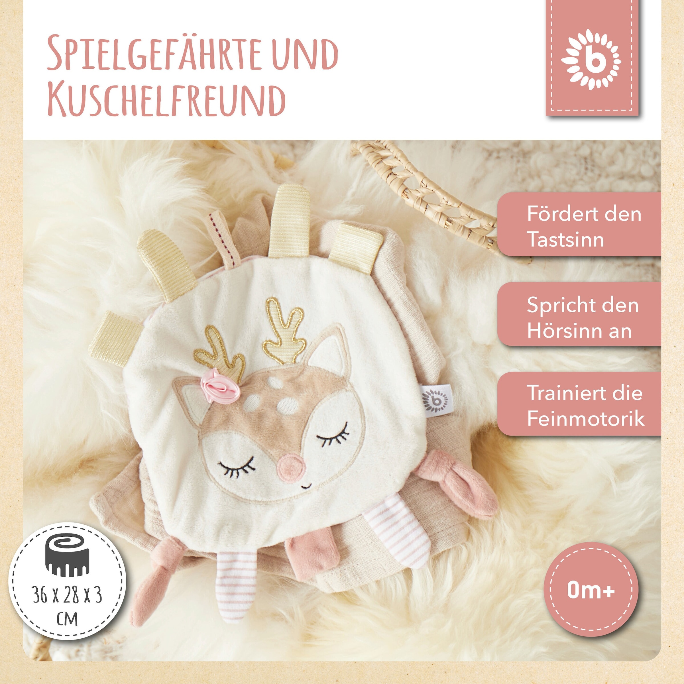 Bieco Knistertuch Reh - ab Geburt