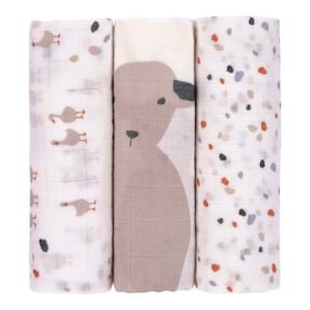 3er-Pack Mullwindeln 80x80 cm Heavenly Soft Tiny Farmer