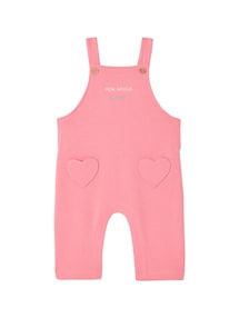 Baby-Set: Shirt mit Volantkragen und Latzhose, Taschen in Herzform