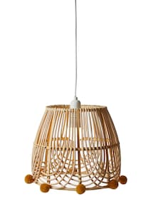 Kinderzimmer Lampenschirm aus Rattan BOHO