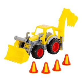 ConsTruck Radlader mit Heckbagger sortiert