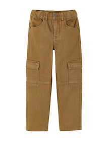 Robuste Cargojeans Jungen Hüftweite SLIM, Bundweite verstellbar