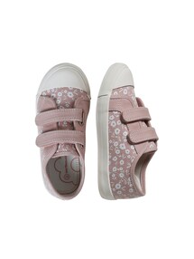 Mädchen Stoff-Sneakers mit Klett und Anziehtrick