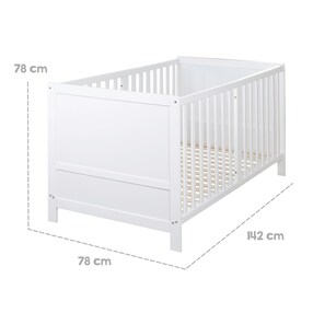 Kombi-Kinderbett 70 x 140 cm mit Matratze  Easy Sleep