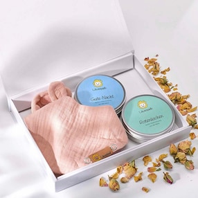 Geschenkbox - Kräuterpads & Halstuch