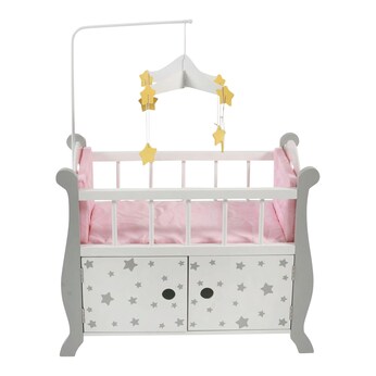 Puppenbett mit Mobile