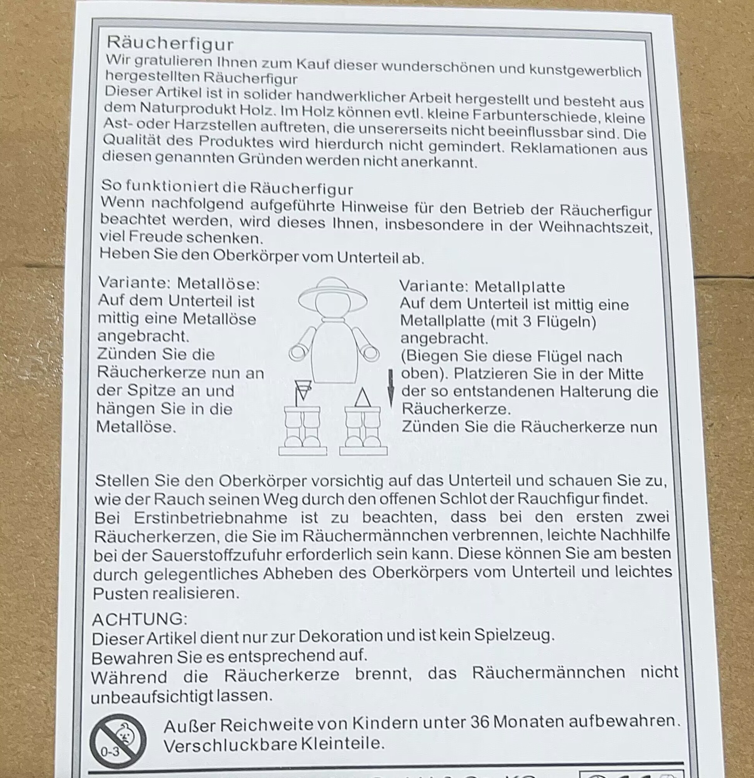 Räuchermännchen, grün