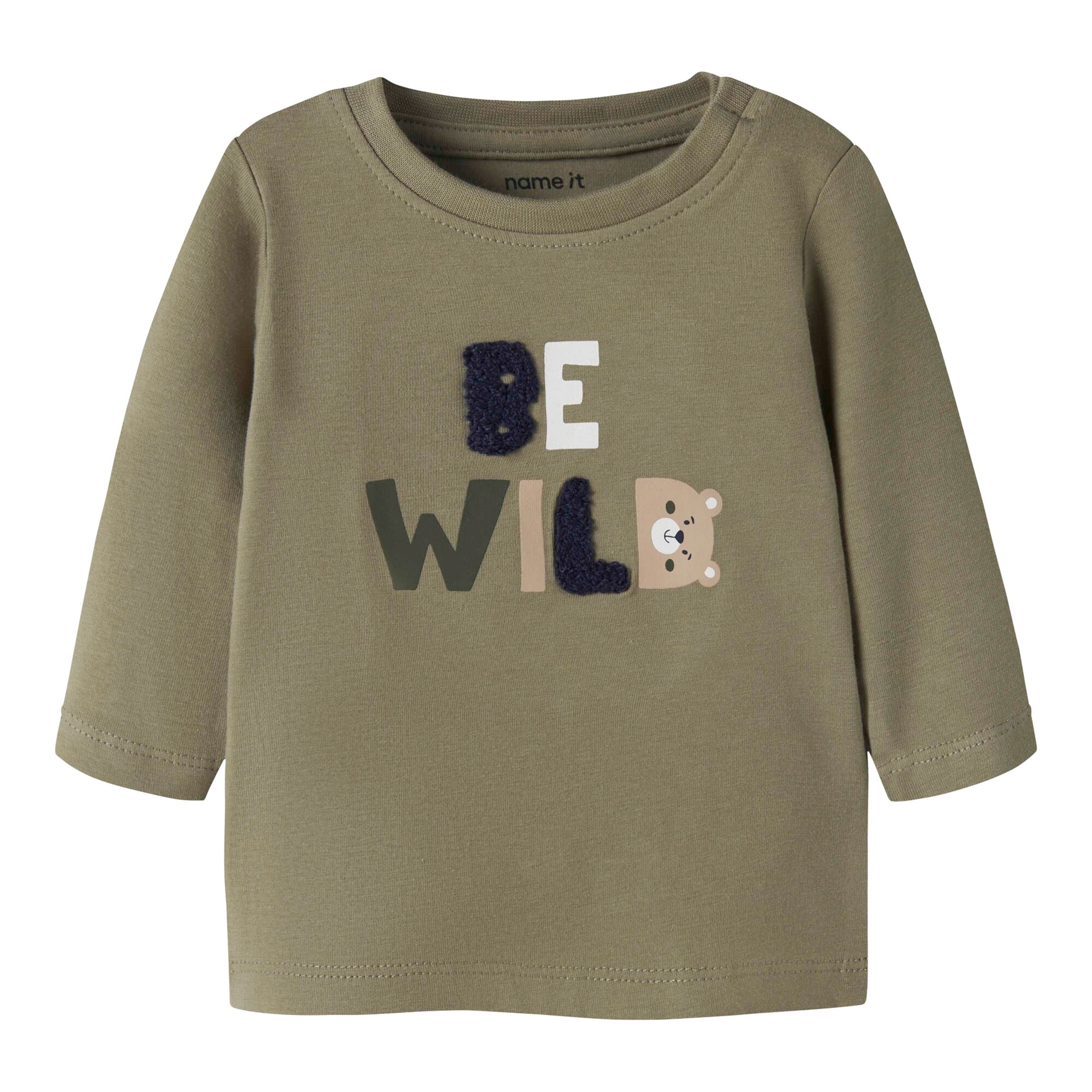 Name It Shirt langarm Bär Be wild