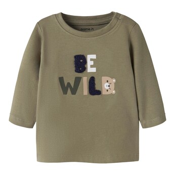 Shirt langarm Bär Be wild