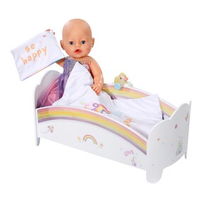 Puppen Bett Regenbogen