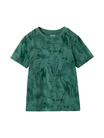 T-Shirt mit Print und Recycling-Baumwolle Jungen