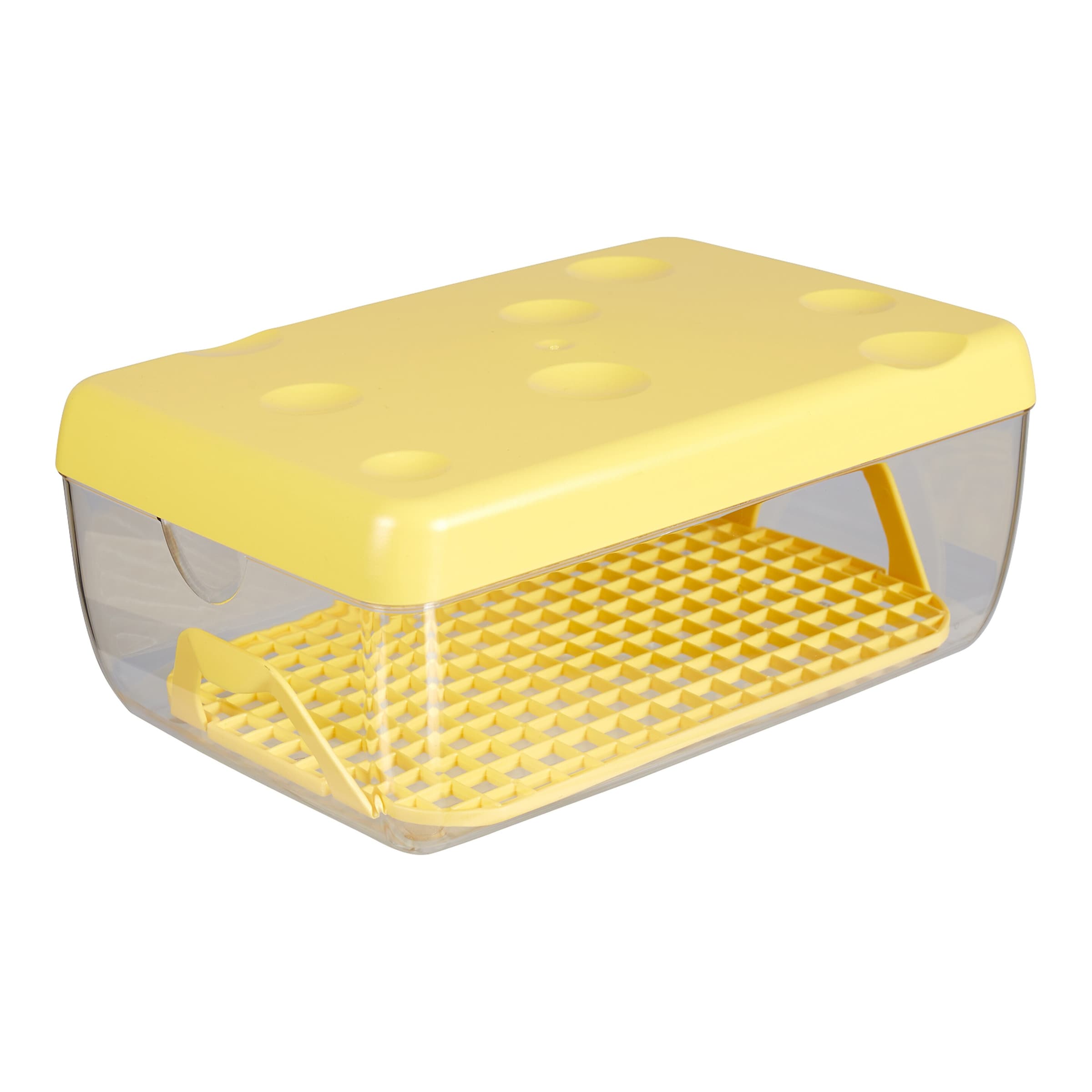 Käse-Frischhaltedose transparent gelb