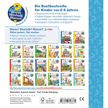 Sachbuch Zähne putzen, Pipi machen
