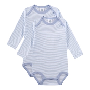 2er-Pack Bodys langarm Ringel