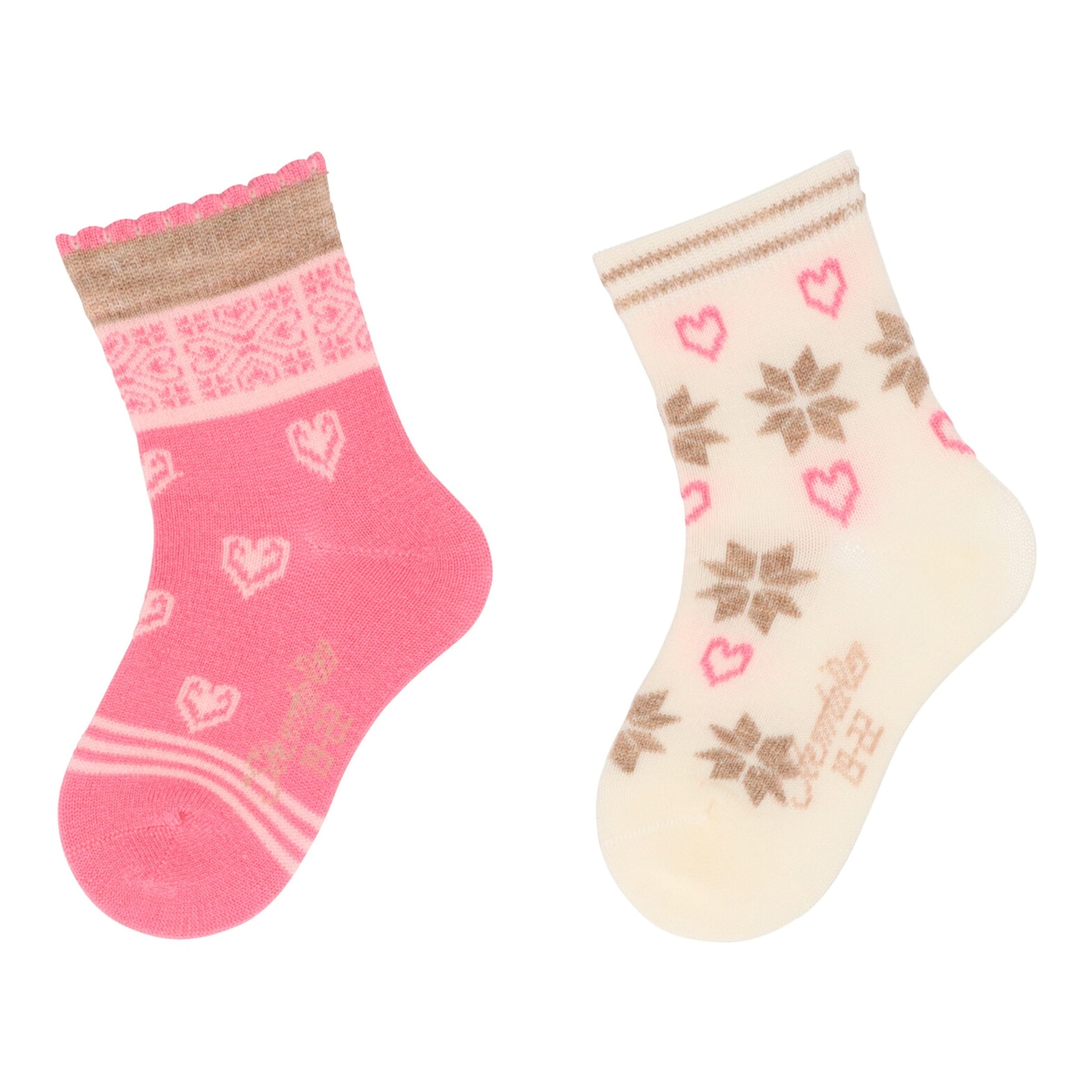 12-18 Monate Sterntaler 3er Pack - Rosa Kurz-Söckchen Mit Herzen