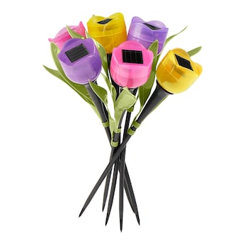 Solar-Tulpen "Kunterbunt", 6 Stück