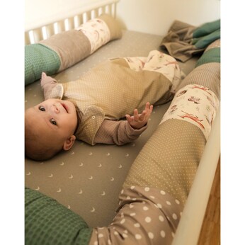 Nestchenschlange 300 cm Waffelpiqué/Cord