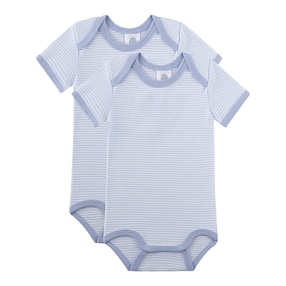 2er-Pack Bodys kurzarm Ringel