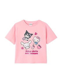 Kinder T-Shirt Glitzereffekt HELLO KITTY