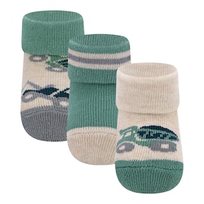 Lot de 3 paires de chaussettes bébé engins de chantier