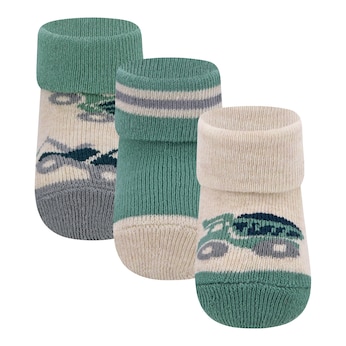 Lot de 3 paires de chaussettes bébé engins de chantier