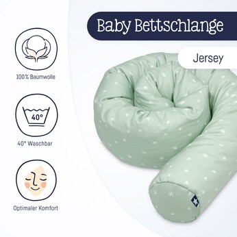 Bettschlange Jersey 180 cm