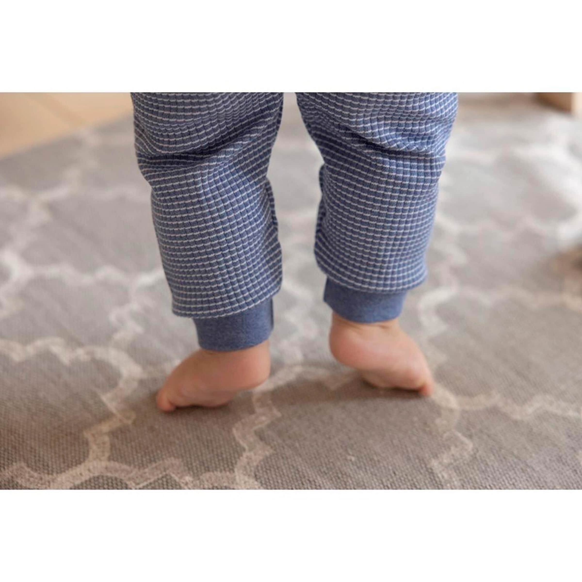 Thumbnail - Feetje 2-tlg. Set Sweatshirt und Jogginghose Waffelpiqué-Optik