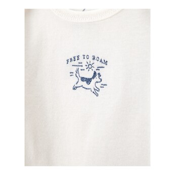 3-tlg. Set Body kurzarm, Body langarm und Jogginghose Tiere Ringel