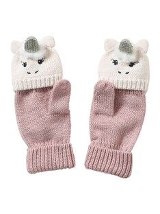 Mädchen 2-in-1-Handschuhe, Einhorn