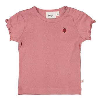 T-shirt ajouré coccinelle