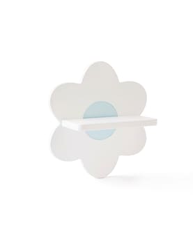 Regalbrett Blume weiss