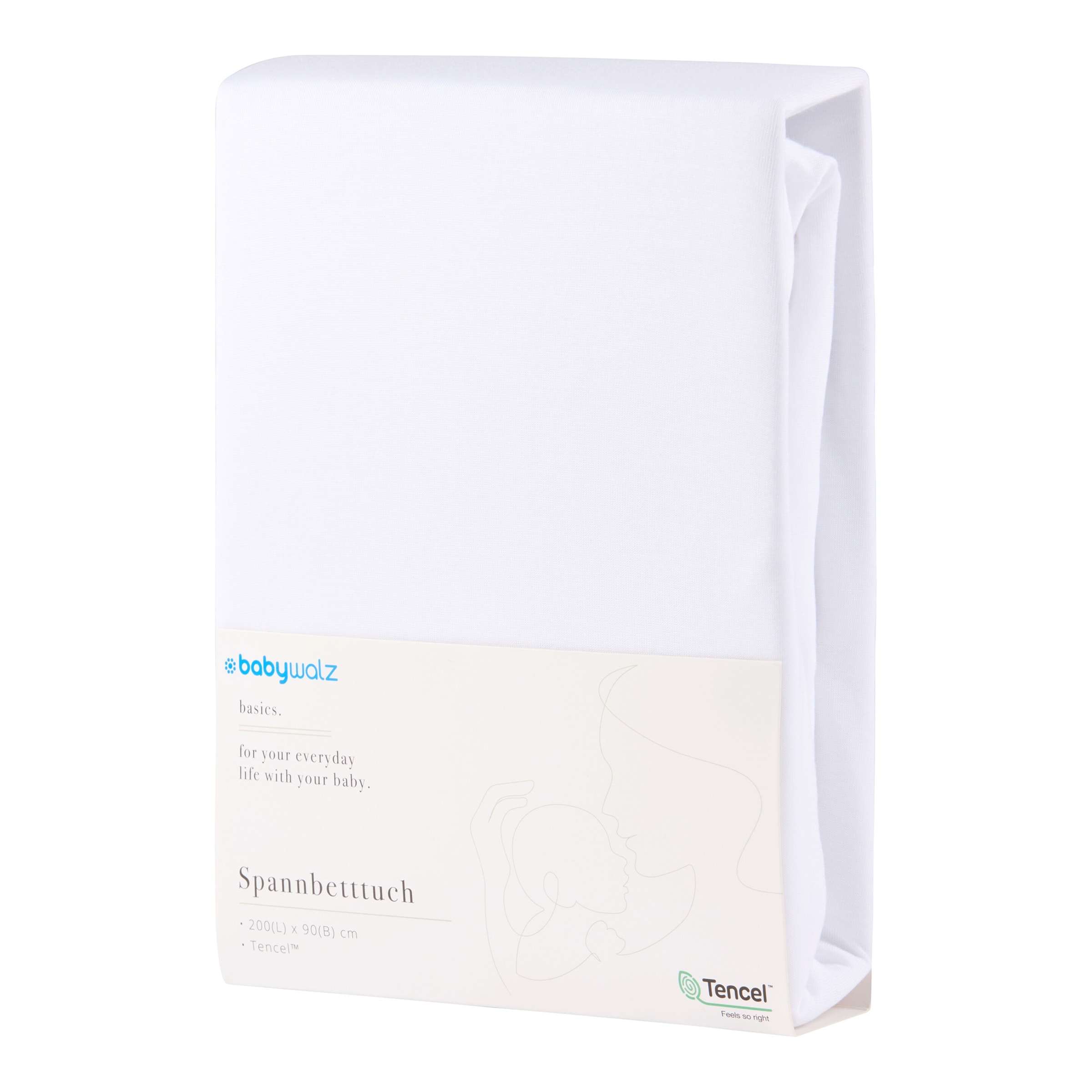 Baby-Walz Basics Spannbetttuch TENCEL™ 90x200 cm