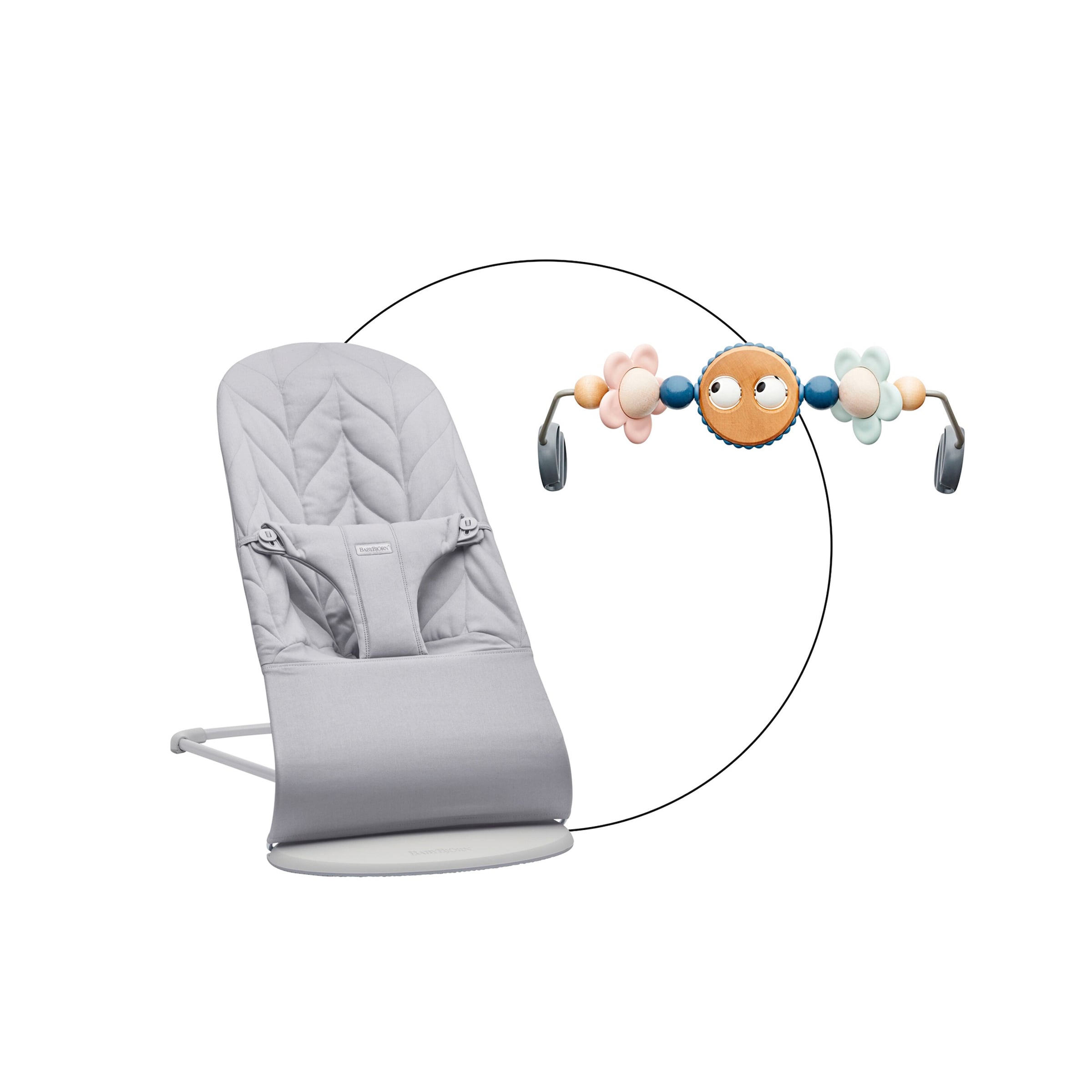 Babybjörn Bundle Babywippe Bliss gewebt inklusive Spielbogen
