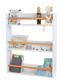 Wandregal für Bücher KONFETTI mit 3 Regalböden, Kinderzimmer