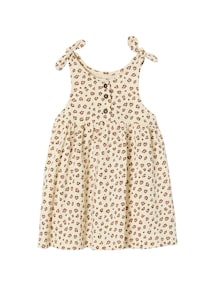 Bio-Kollektion: Bedrucktes Mädchen Baby Trägerkleid