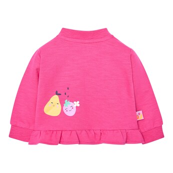 Sweatjacke Früchte Rüschen