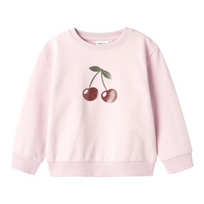 Sweatshirt Glitzer-Kirsche