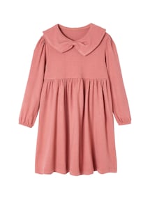 Strickkleid mit großem Kragen Mädchen