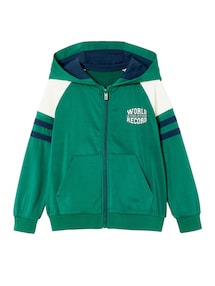 Jungen Sportjacke mit Kapuze und Reißverschluss