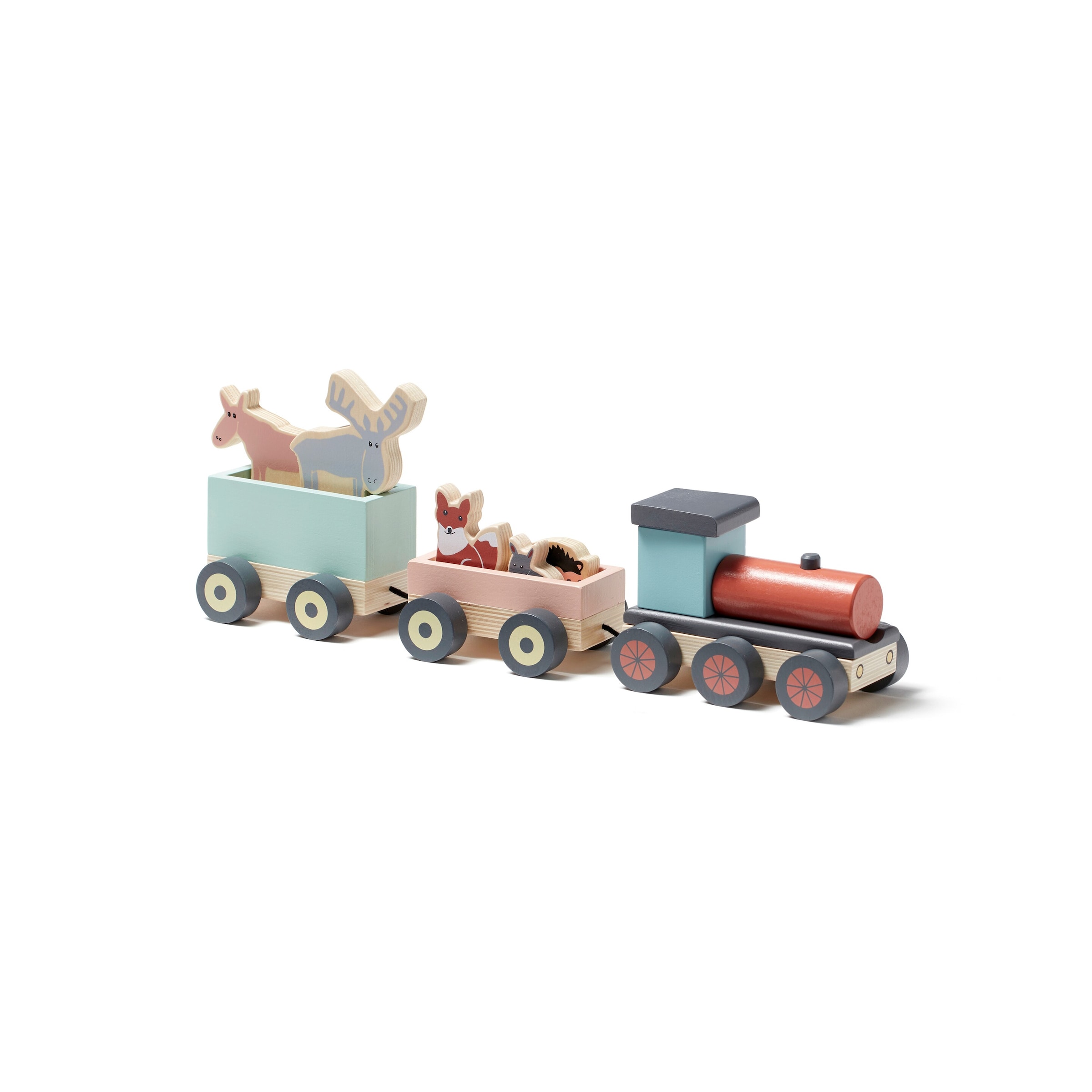 Kids Concept Zug mit Waldtieren Edvin