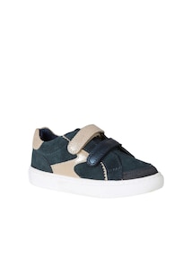 Kinder Ledersneakers mit Klett und Anziehtrick